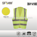 Anti-statique fr vest, veste de haute qualité, tissu tricot 100% polyester selon EN ISO 20471